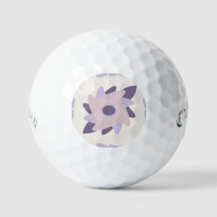 Purple pastel Decorative colourful tile Golf Balls