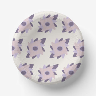 Purple pastel Decorative colourful tile Paper Plate