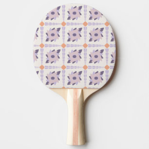Purple pastel Decorative colourful tile  Ping Pong Paddle