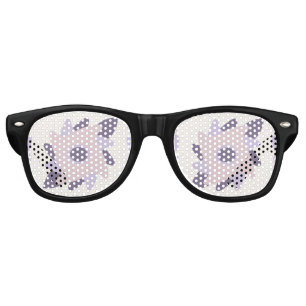 Purple pastel Decorative colourful tile Retro Sunglasses