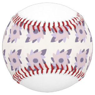 Purple pastel Decorative colourful tile Softball