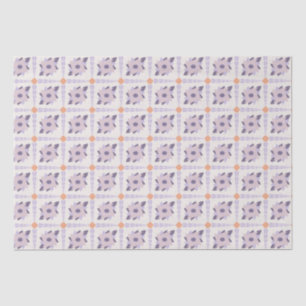 Purple pastel Decorative colourful tile Tissue Paper