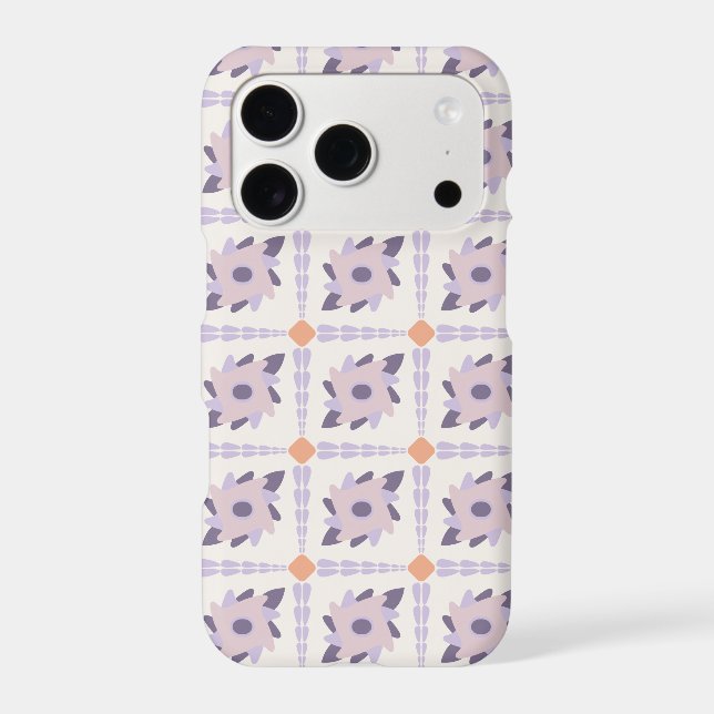 Purple Pastel Decorative Tile Pattern (Back)