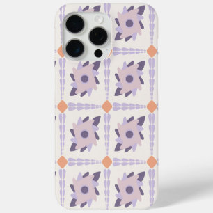 Purple Pastel Decorative Tile Pattern iPhone 15 Pro Max Case