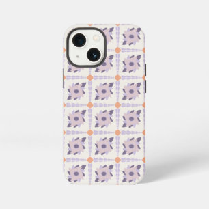Purple Pastel Decorative Tile Pattern iPhone 13 Mini Case