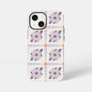 Purple Pastel Decorative Tile Pattern iPhone 13 Mini Case
