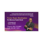 Purple Pastor or Deacon Photo Church Business Card