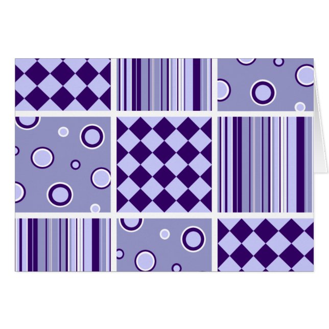 Purple Patchwork Pattern (Front Horizontal)