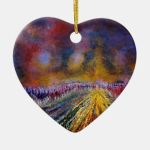 Purple Path Ceramic Tree Decoration