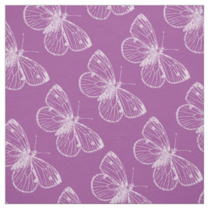 Purple Patina: Butterflies Fabric