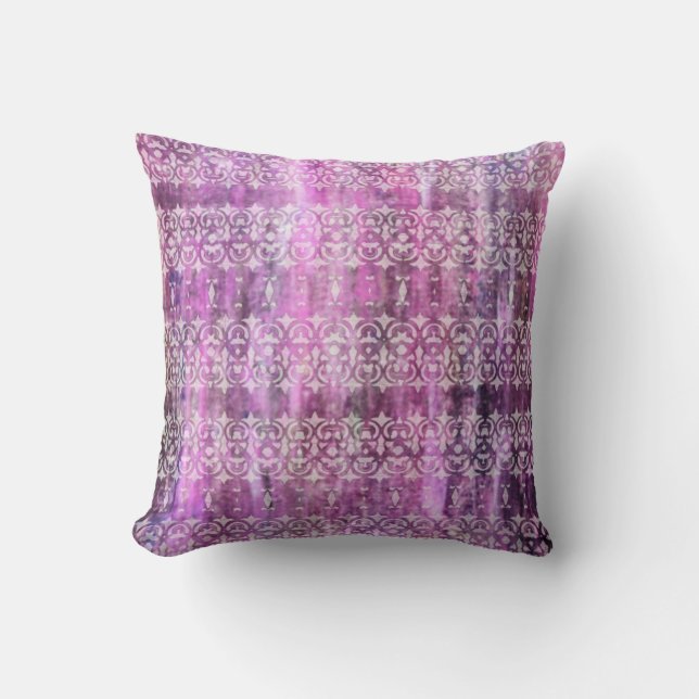 Purple Patina: Filigree Cushion (Front)