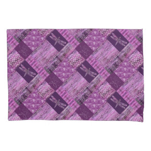 Purple Patina: Mosaic Pillowcase