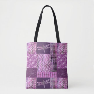 Purple Patina: Mosaic Tote Bag