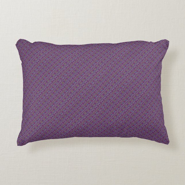 Purple Pattern Accent Pillow (Front)