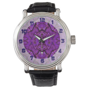 purple pattern background watch