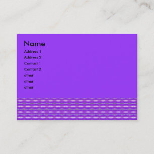 purple pattern business card