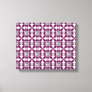 Purple Pattern Canvas Print
