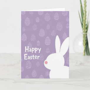 Purple Pattern Easter Card