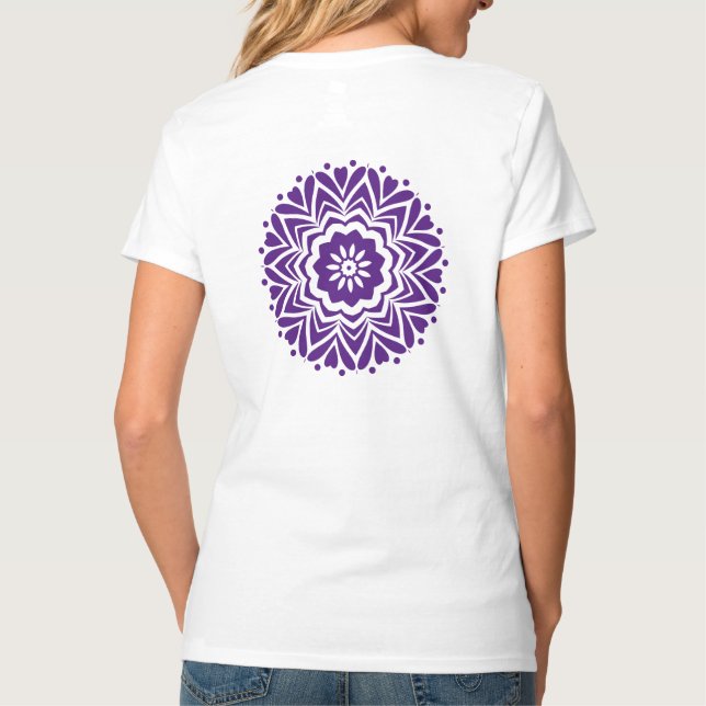 Purple pattern for pretty woman T-Shirt (Back)