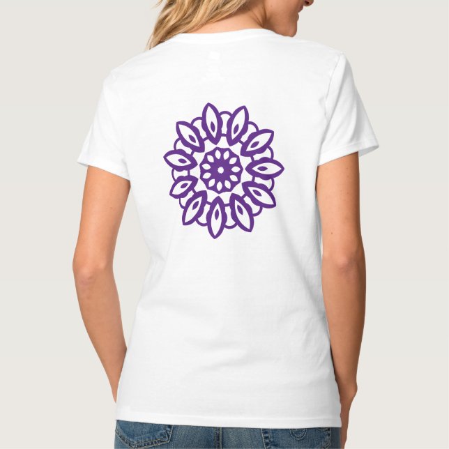 Purple pattern for pretty woman T-Shirt (Back)