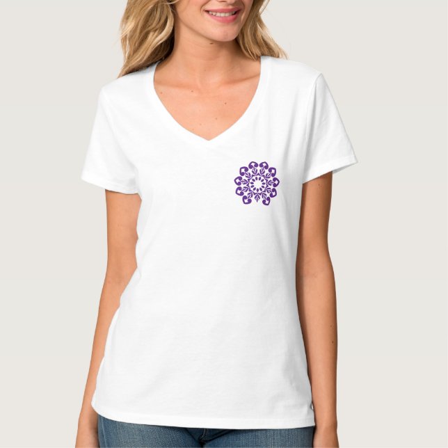 Purple pattern for pretty woman T-Shirt (Front)