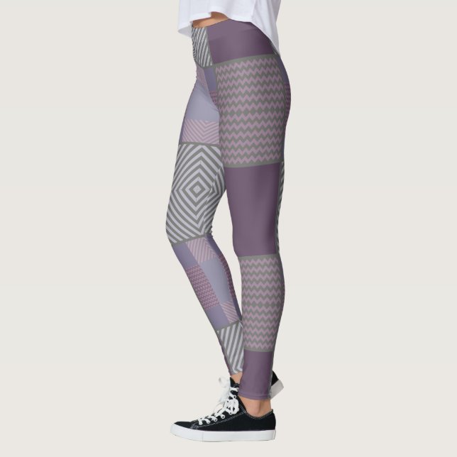 Purple Pattern Leggings (Left)