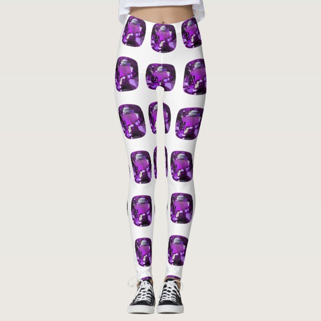 Purple Pattern Leggings (Front)