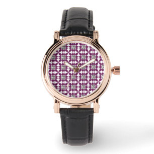Purple Pattern Watch