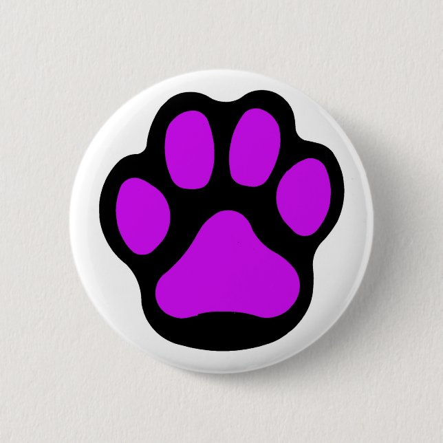 Purple Paw Button (Front)