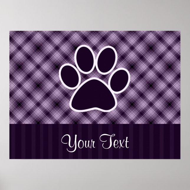 Purple Paw Print (Front)