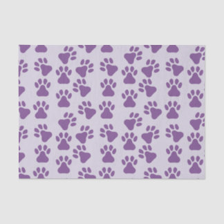 Purple Pawprints  Tissue Paper