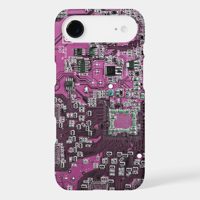 Purple PCB Circuit Board Design for IT Pros (Back)