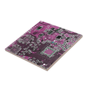 Purple PCB Circuit Board Design for IT Pros Tile