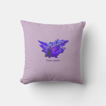 Purple Peace Angel Polyester Cushion