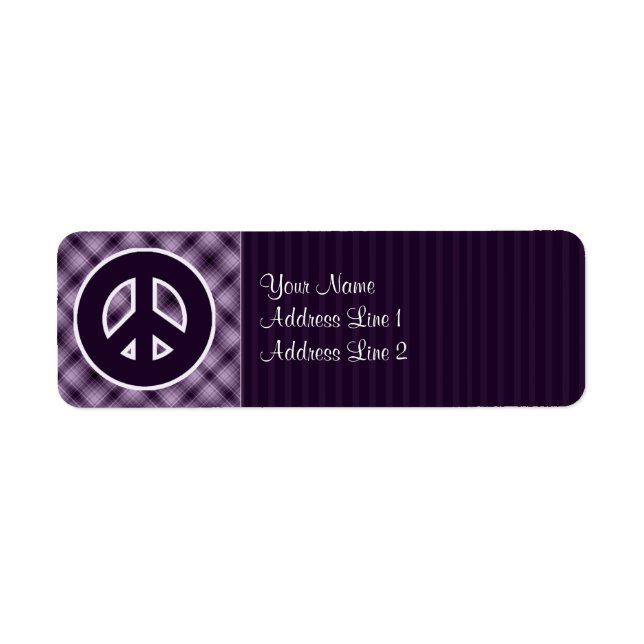 Purple Peace Sign (Front)
