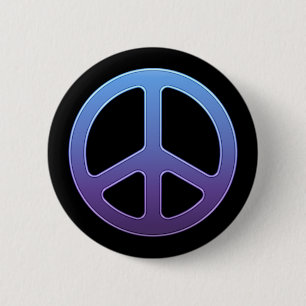 Purple Peace Sign Button
