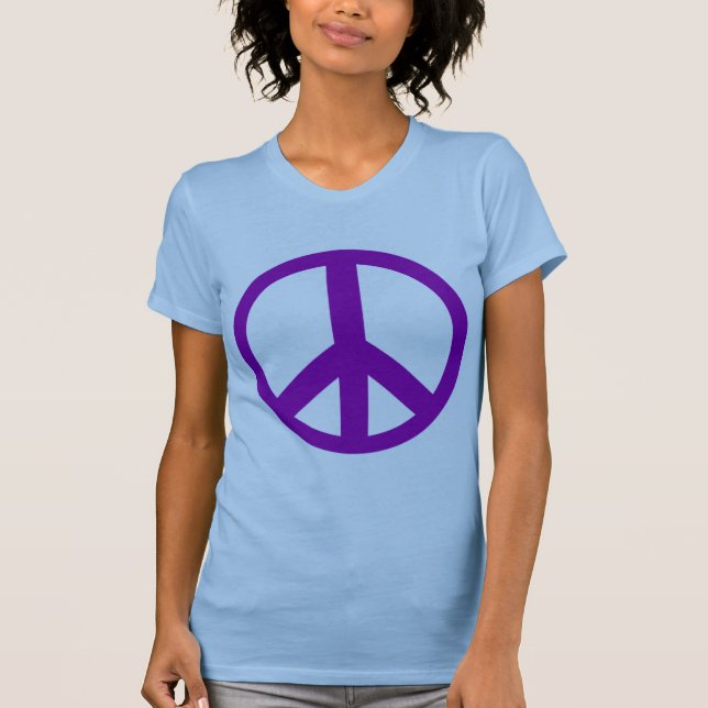 Purple Peace Sign T shirts, Hoodies, Mugs T-Shirt (Front)