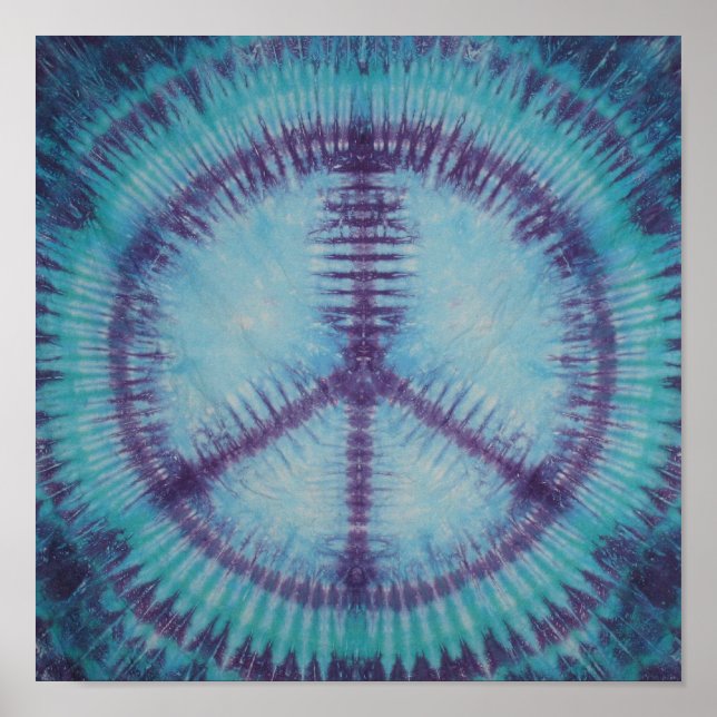 Purple Peace Sign Tie Dye (Front)