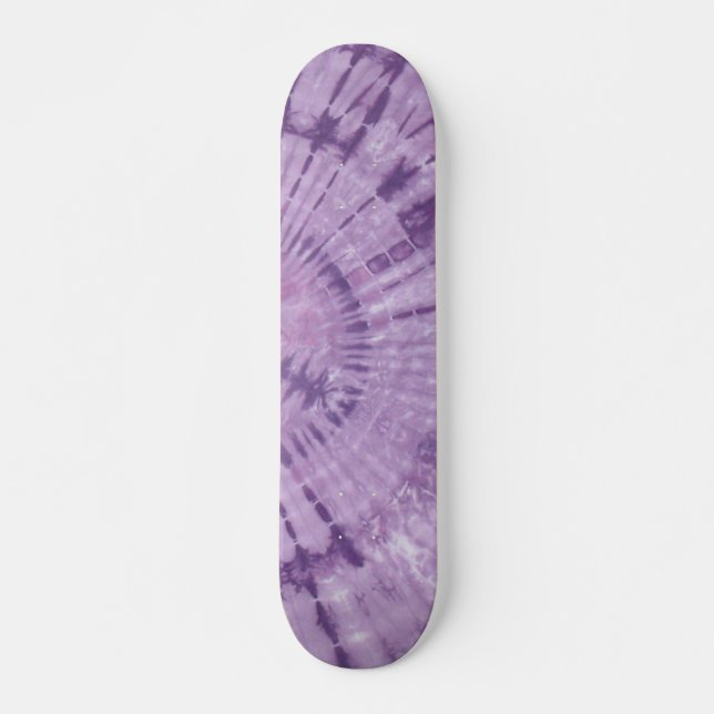 Purple Peace Tie Dye Skateboard (Front)