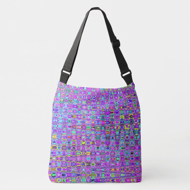 Purple Peacock Crossbody Bag (Front)