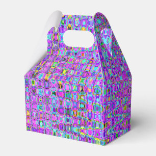 Purple Peacock Favour Box