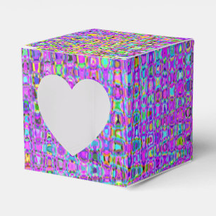 Purple Peacock Favour Box