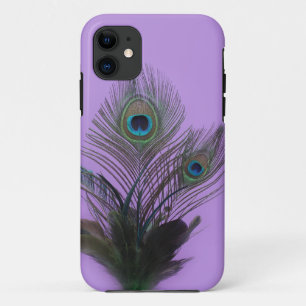 Purple Peacock Feathers iPhone 5 Case-Mate Case