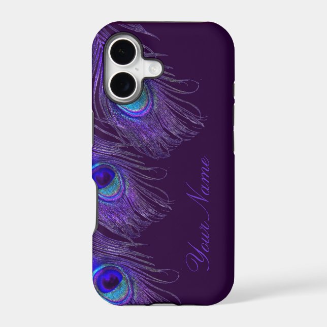 purple peacock iphone 5 case (Back)