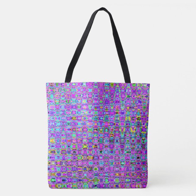Purple Peacock Tote Bag (Front)