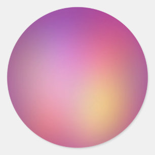 Purple Pearl Classic Round Sticker