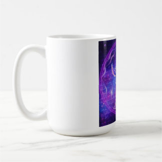 Purple Pegasus | Neon Winged Horse Galaxy Art Coffee Mug