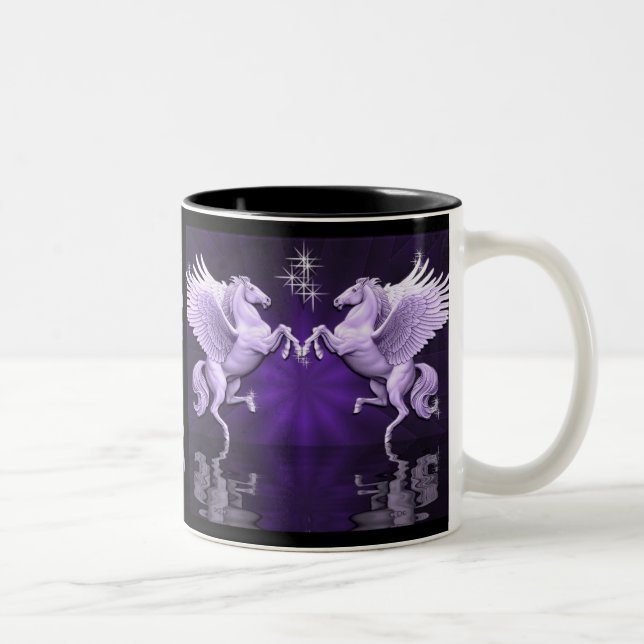 Purple Pegasus Reflections Coffee Mug (Right)