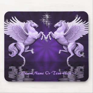 Purple Pegasus Reflections Mouse Pad