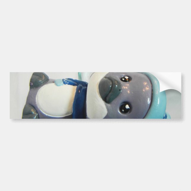 Purple Penguin I Bumper Sticker (Front)